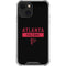 NFL Atlanta Falcons Black Performance Series iPhone 14 Clear Case