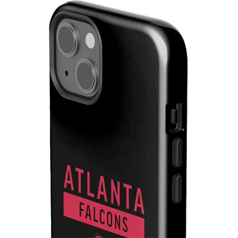 NFL Atlanta Falcons Black Performance Series iPhone 15 Plus Impact Case