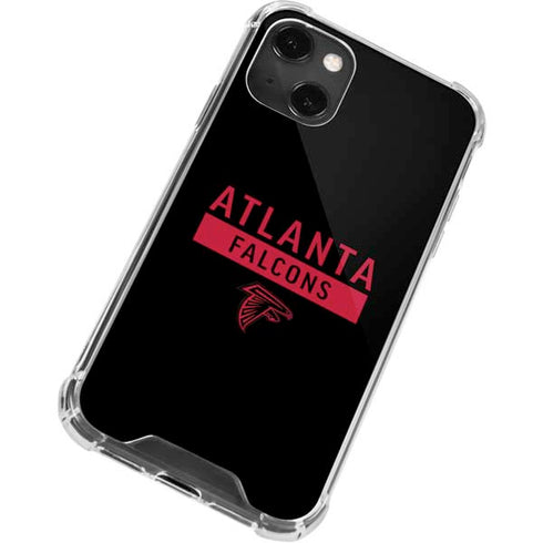 NFL Atlanta Falcons Black Performance Series iPhone 14 Plus Clear Case