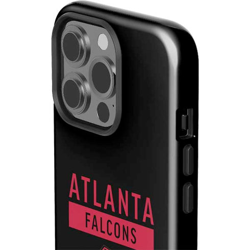 NFL Atlanta Falcons Black Performance Series iPhone 15 Pro Impact Case
