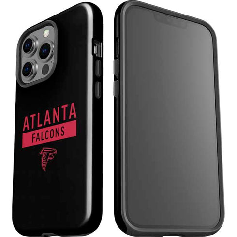 NFL Atlanta Falcons Black Performance Series iPhone 15 Pro Impact Case
