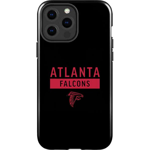 NFL Atlanta Falcons Black Performance Series iPhone 15 Pro Max Impact Case