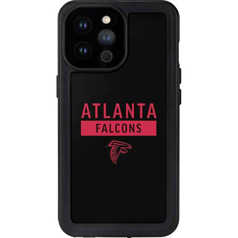 NFL Atlanta Falcons Black Performance Series iPhone 14 Pro Max Waterproof Case