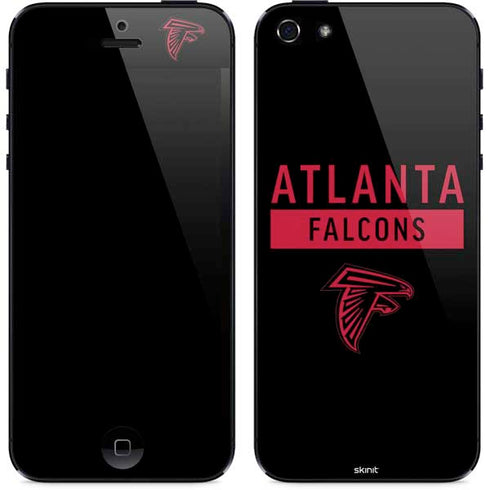 NFL Atlanta Falcons Black Performance Series iPhone 5/5s/5SE Skin