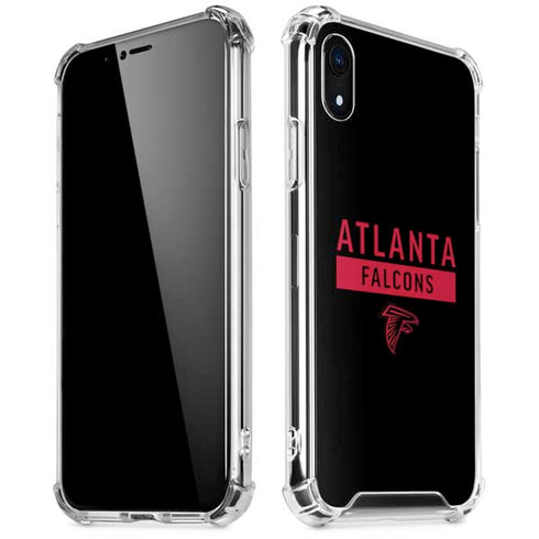 NFL Atlanta Falcons Black Performance Series iPhone XR Clear Case