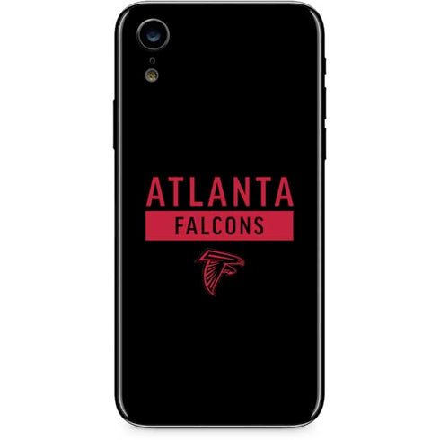 NFL Atlanta Falcons Black Performance Series iPhone XR Skin