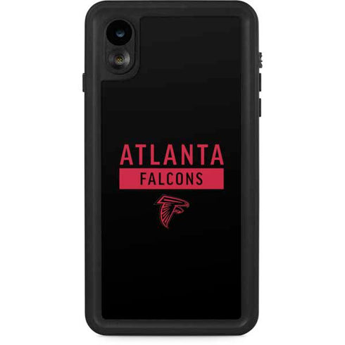 NFL Atlanta Falcons Black Performance Series iPhone XR Waterproof Case