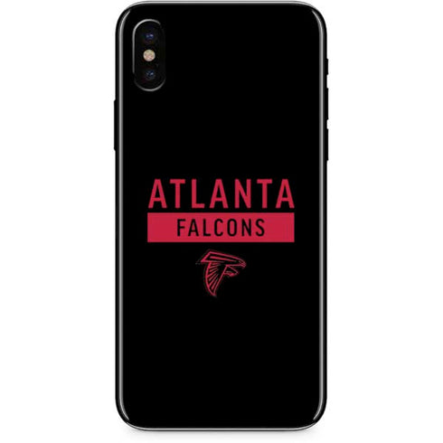 NFL Atlanta Falcons Black Performance Series iPhone XS Skin