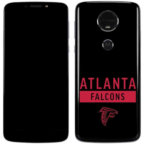 NFL Atlanta Falcons Black Performance Series Moto E5 Plus Skin
