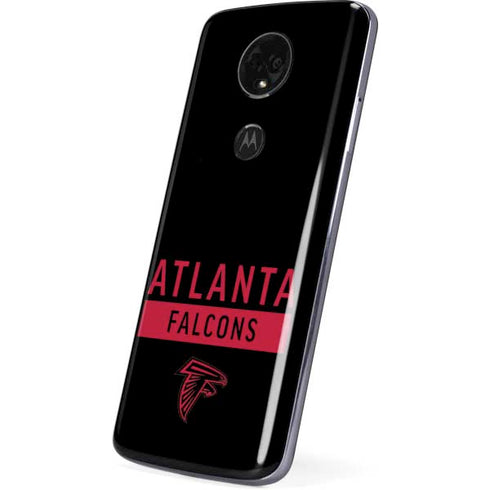 NFL Atlanta Falcons Black Performance Series Moto E5 Plus Skin