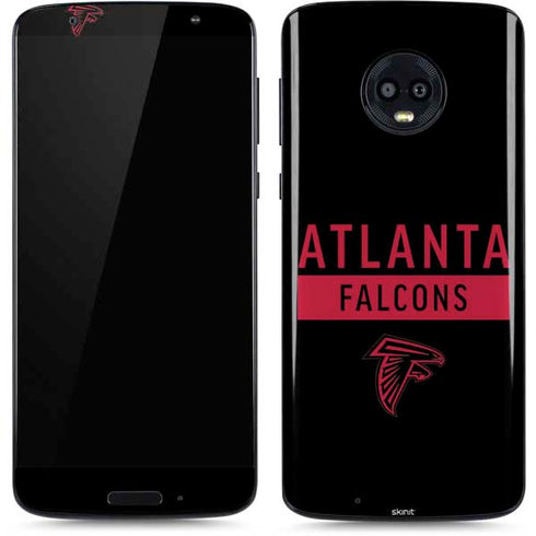 NFL Atlanta Falcons Black Performance Series Moto G6 Skin