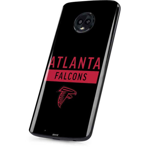 NFL Atlanta Falcons Black Performance Series Moto G6 Skin