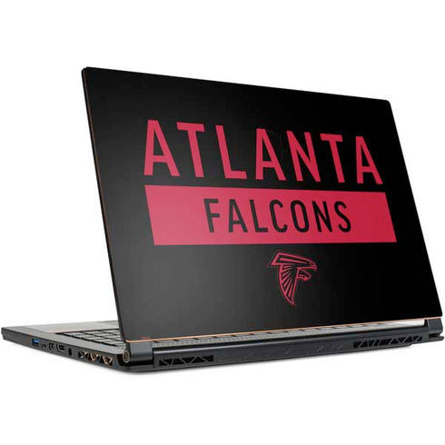 NFL Atlanta Falcons Black Performance Series MSI GS65 Stealth Laptop Skin