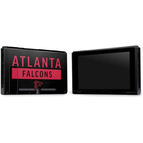 NFL Atlanta Falcons Black Performance Series Nintendo Switch Bundle Skin