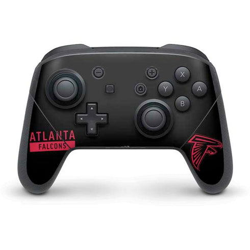 NFL Atlanta Falcons Black Performance Series Nintendo Switch Pro Controller Skin