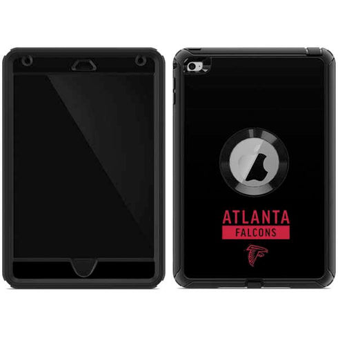NFL Atlanta Falcons Black Performance Series Otterbox Defender iPad Skin