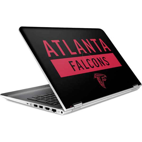 NFL Atlanta Falcons Black Performance Series HP Pavilion Skin