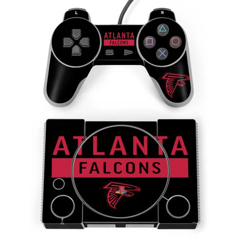 NFL Atlanta Falcons Black Performance Series PlayStation Classic Bundle Skin