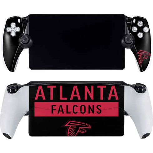 NFL Atlanta Falcons Black Performance Series PlayStation Portal Remote Player Skin