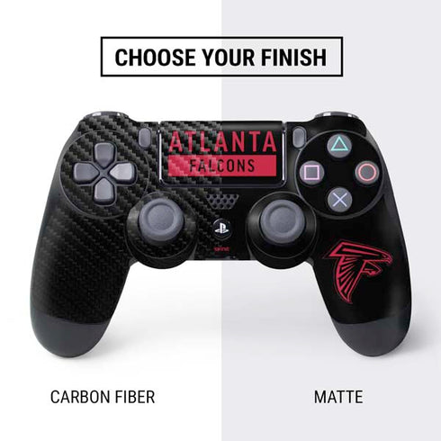 NFL Atlanta Falcons Black Performance Series PS4 Controller Skin