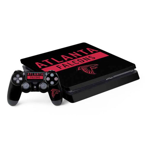 NFL Atlanta Falcons Black Performance Series PS4 Slim Bundle Skin