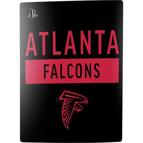 NFL Atlanta Falcons Black Performance Series PS5 Console Skin
