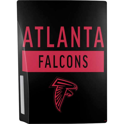 NFL Atlanta Falcons Black Performance Series PS5 Console Skin