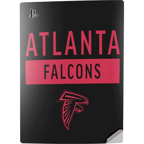 NFL Atlanta Falcons Black Performance Series PS5 Digital Edition Console Skin