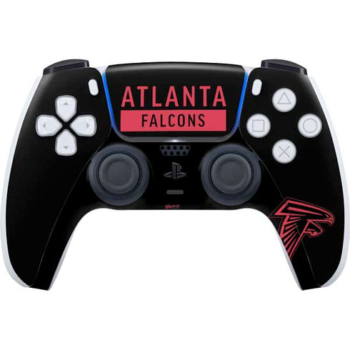NFL Atlanta Falcons Black Performance Series PS5 Controller Skin