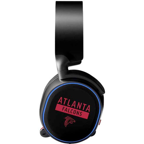 NFL Atlanta Falcons Black Performance Series SteelSeries Arctis 3 Skin