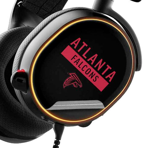 NFL Atlanta Falcons Black Performance Series SteelSeries Arctis 3 Skin