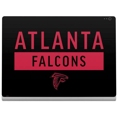 NFL Atlanta Falcons Black Performance Series Surface Book 2 13.5in Skin