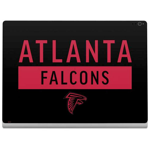 NFL Atlanta Falcons Black Performance Series Surface Book 2 15in Skin