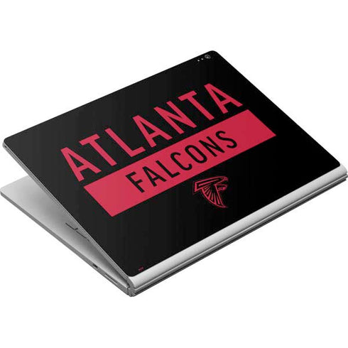 NFL Atlanta Falcons Black Performance Series Surface Book Skin