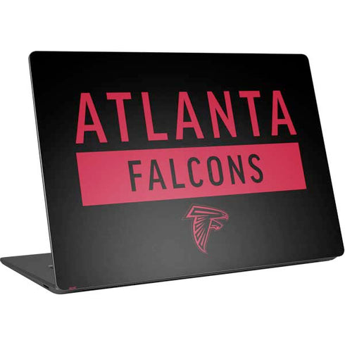 NFL Atlanta Falcons Black Performance Series Surface Laptop 4 15in Skin
