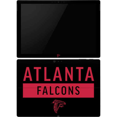 NFL Atlanta Falcons Black Performance Series Surface Pro 6 Skin