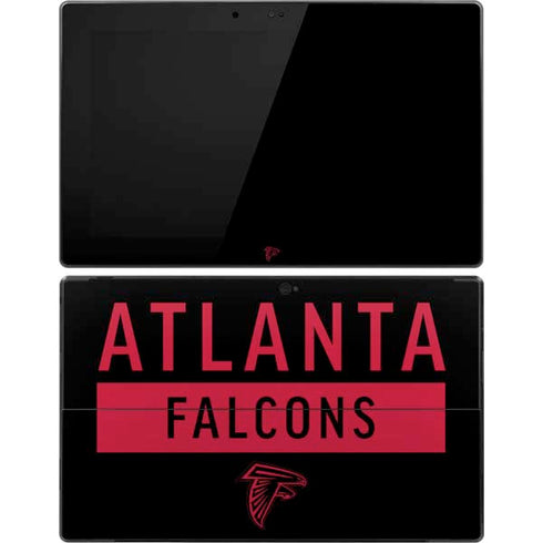 NFL Atlanta Falcons Black Performance Series Surface Pro Tablet Skin