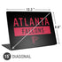 NFL Atlanta Falcons Black Performance Series Universal Laptop 15in (12.2 x 8.8in) Skin