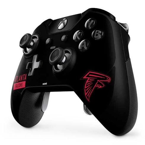NFL Atlanta Falcons Black Performance Series Xbox One Elite Controller Skin