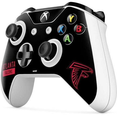 NFL Atlanta Falcons Black Performance Series Xbox One S Controller Skin
