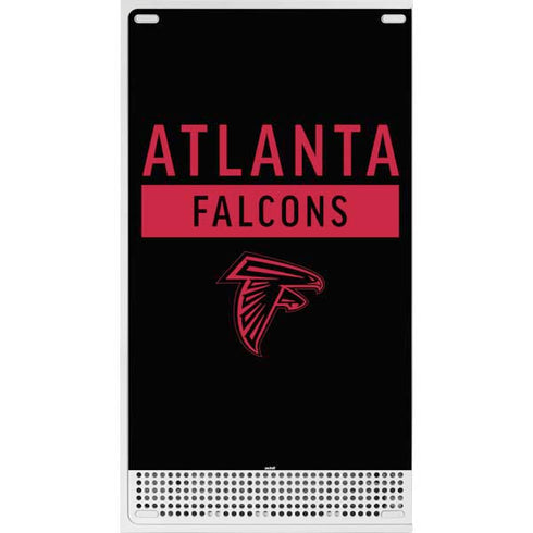 NFL Atlanta Falcons Black Performance Series Xbox Series S Console Skin
