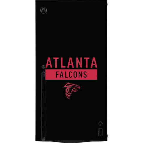 NFL Atlanta Falcons Black Performance Series Xbox Series X Console Skin