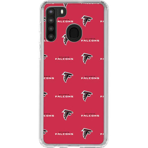 NFL Atlanta Falcons Blitz Series Galaxy A21 Clear Case