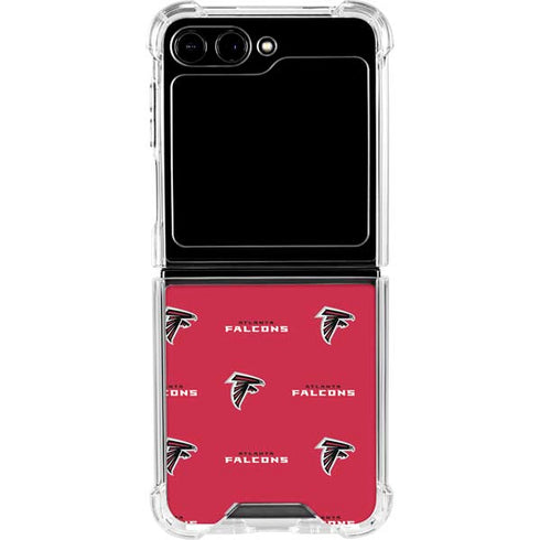 NFL Atlanta Falcons Blitz Series Galaxy Z Flip5 5G Clear Case