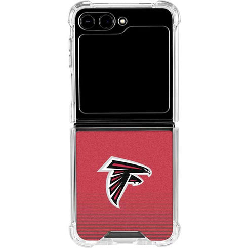 NFL Atlanta Falcons Breakaway Galaxy Z Flip5 5G Clear Case