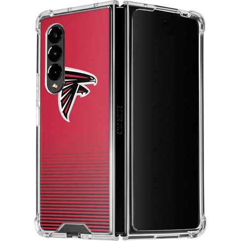 NFL Atlanta Falcons Breakaway Galaxy Z Fold4 5G Clear Case