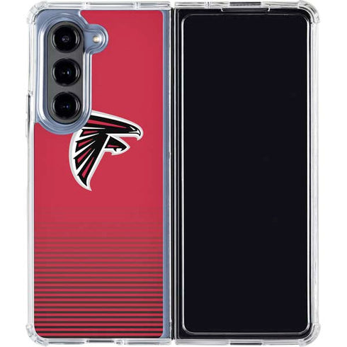 NFL Atlanta Falcons Breakaway Galaxy Z Fold5 5G Clear Case