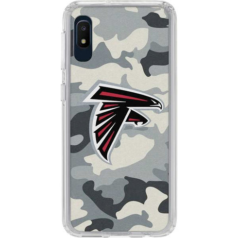 NFL Atlanta Falcons Camo Galaxy A10e Clear Case
