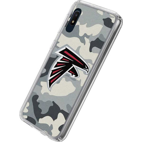 NFL Atlanta Falcons Camo Galaxy A10e Clear Case