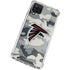 NFL Atlanta Falcons Camo Galaxy A12 Clear Case